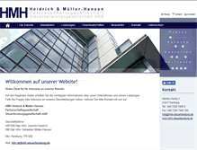 Tablet Screenshot of hmh-steuerberatung.de
